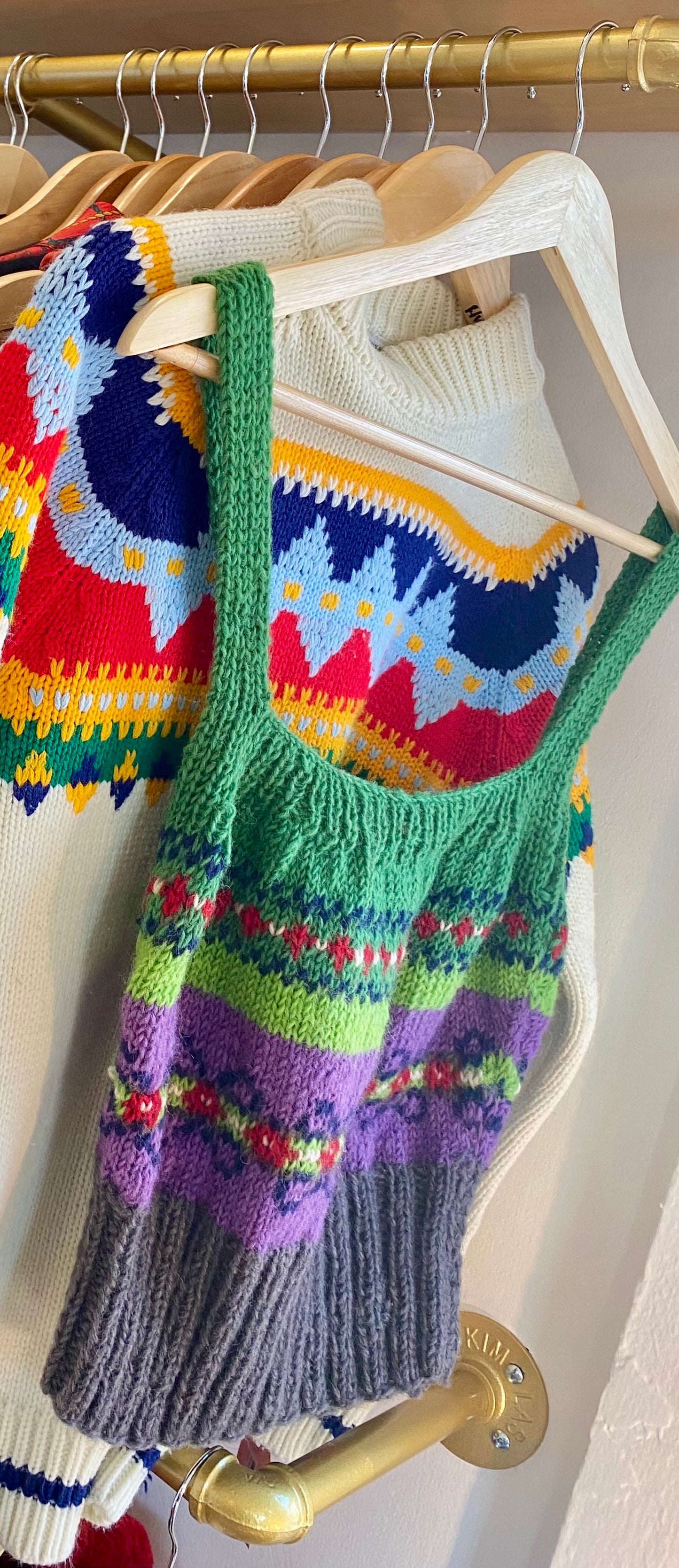 Handmade vintage knit tank