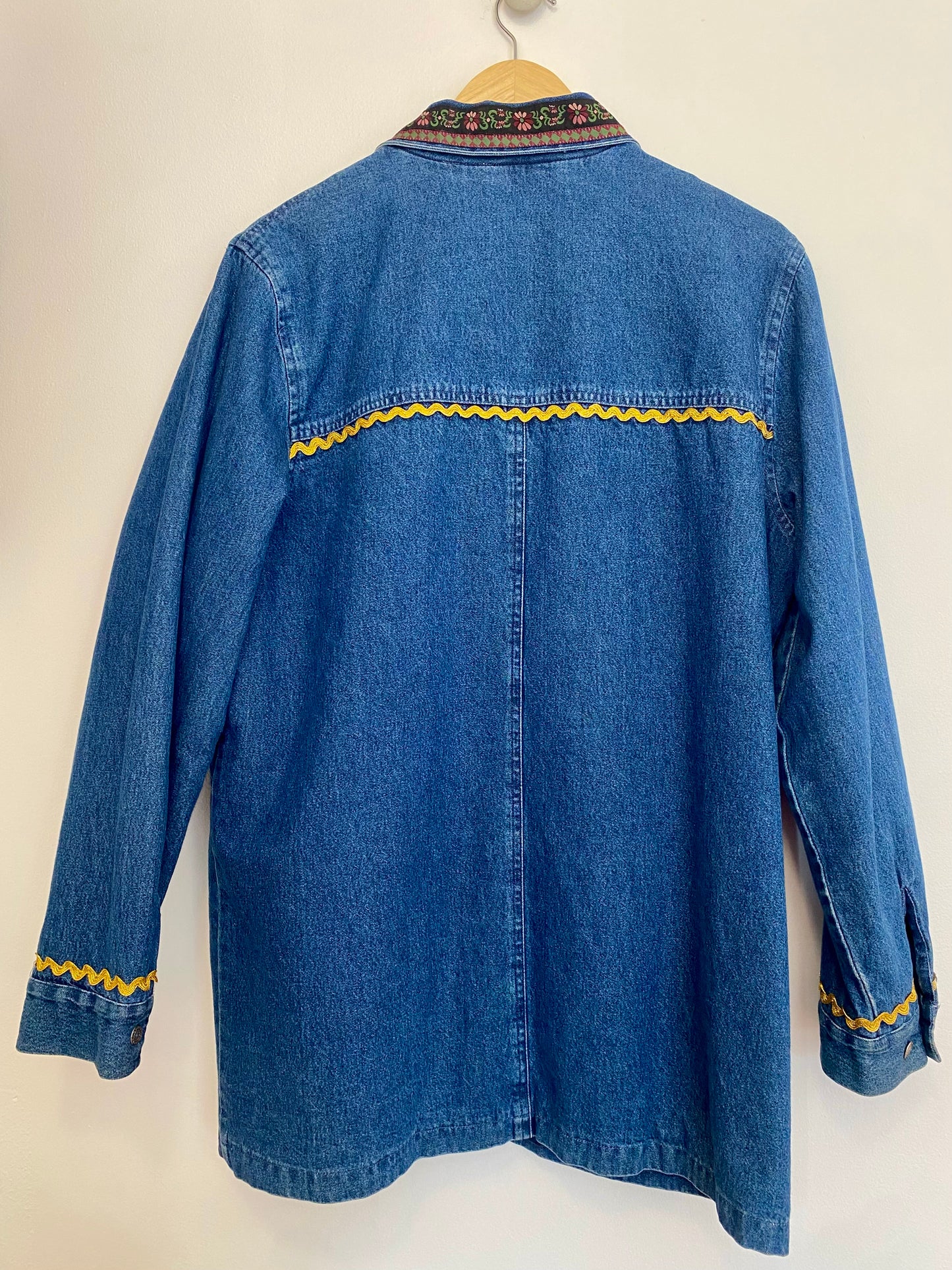 Vintage Blair Denim Jacket w/ Embroidery and Woven Detail