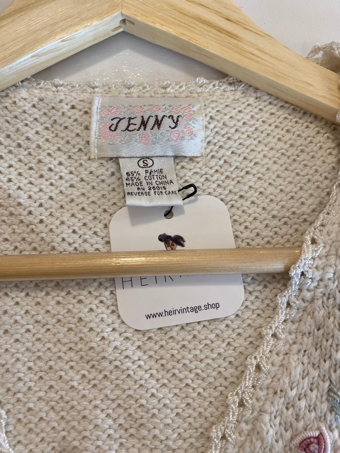 Vintage Embroidered Knit Vest