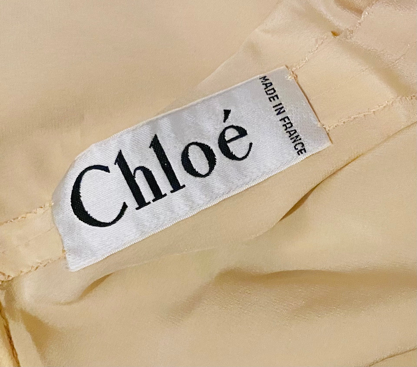 CHLOE, 1980s EDWARDIAN STYLE BUTTON UP