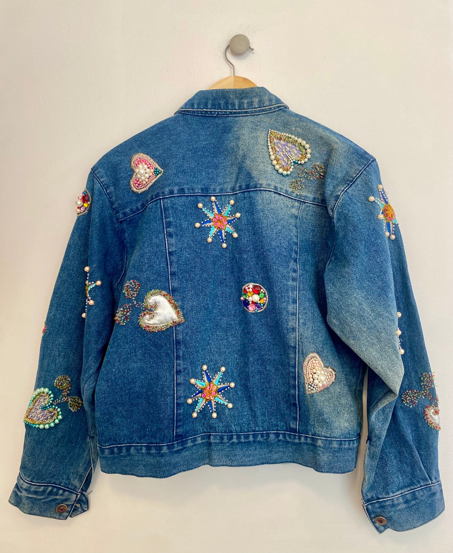 80s embellished denim jacket