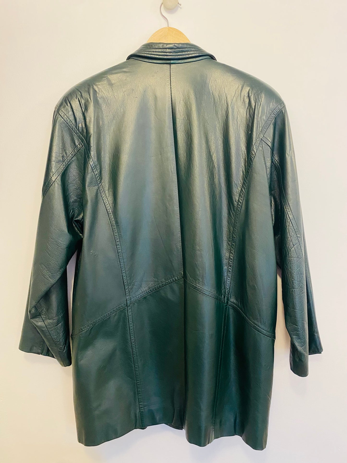 1980s Green Leather Jacket