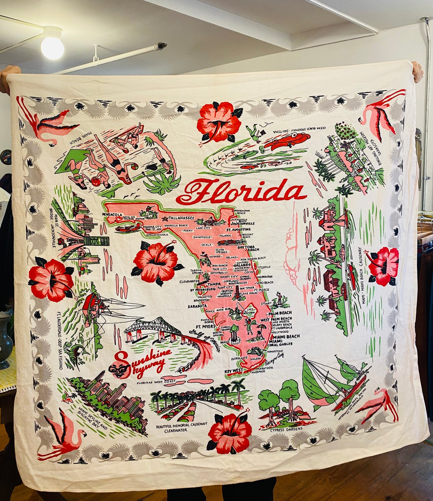 Unique Cloth Florida Map
