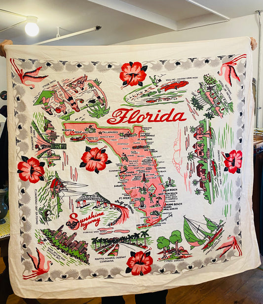 Unique Cloth Florida Map