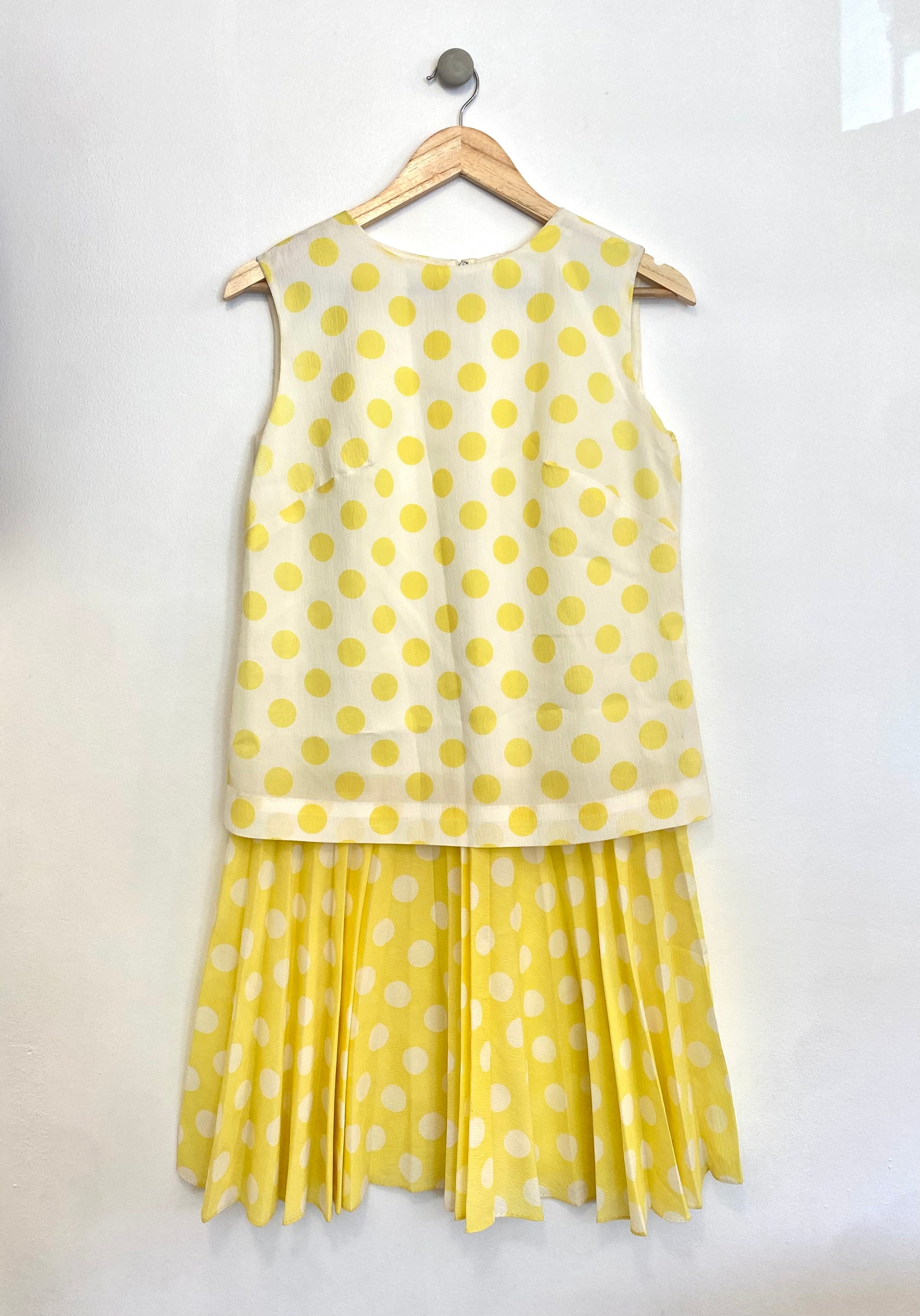 Kids yellow polka dot dress hot sale