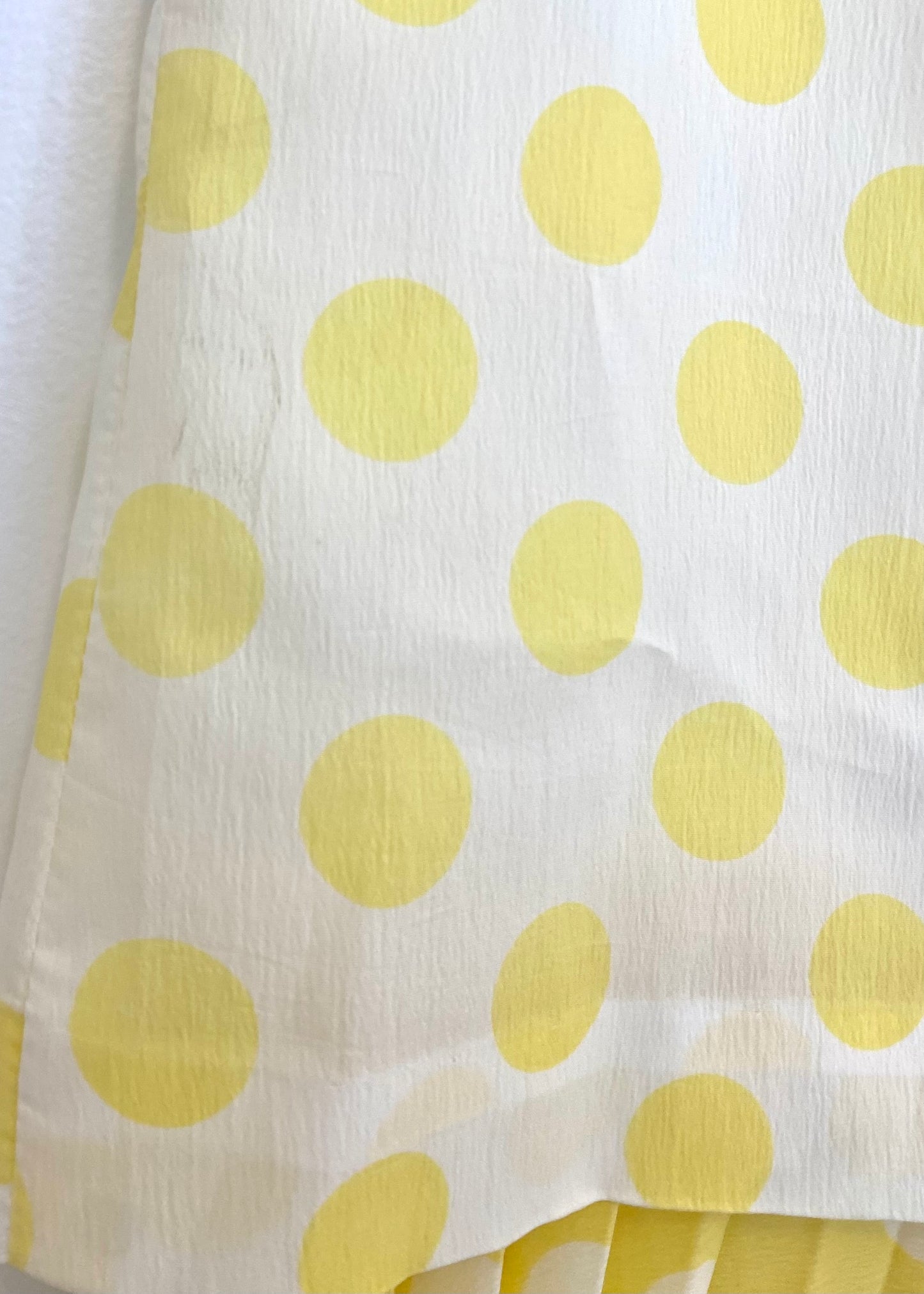 1960s YELLOW POLKA DOT DRESS